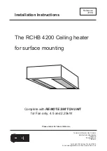 CEH RCHB 4200 Installation Instructions предпросмотр