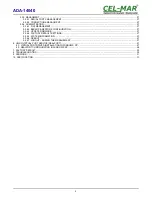 Предварительный просмотр 3 страницы CEL-MAR ADA-14040 User Manual