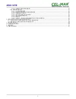 Предварительный просмотр 3 страницы CEL-MAR ADA-14110 User Manual