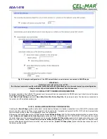 Предварительный просмотр 21 страницы CEL-MAR ADA-14110 User Manual