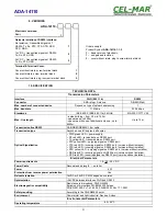 Предварительный просмотр 31 страницы CEL-MAR ADA-14110 User Manual