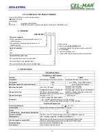 Preview for 12 page of CEL-MAR ADA-401WA User Manual