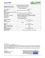 Предварительный просмотр 28 страницы CEL-MAR ADA-401WP User Manual