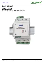 CEL-MAR ADA-4040 User Manual preview