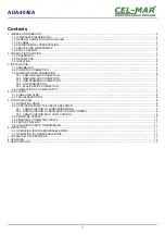 Preview for 2 page of CEL-MAR ADA-4040A User Manual