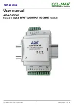 CEL-MAR ADA-DIOC40 User Manual предпросмотр