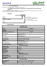 Preview for 17 page of CEL-MAR ADA-DIOC40 User Manual