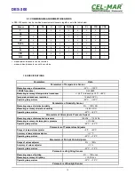 Preview for 13 page of CEL-MAR DES-300 User Manual