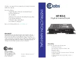 Celabs MP400A Instruction Manual preview