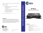 Celabs MP400A Instruction Manual предпросмотр