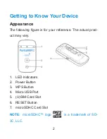 Preview for 2 page of Celcom PortaWiFi 2.0 Getting To Know Manual