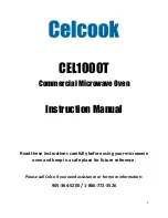 Celcook CEL1000T Instruction Manual preview