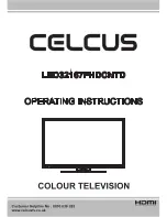 celcus LED32167FHDCNTD Operating Instructions Manual предпросмотр