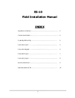 Celec ES-10 Field Installation Manual preview