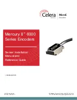 Celera Motion MicroE Mercury II 6000 Series Installation Manual And Reference Manual preview