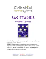 Celestial Effects Sagittarius User Manual preview