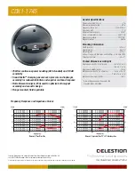 Celestion CDX1-1745 Specifications preview