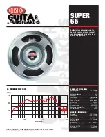 Celestion Originals Series Super 65 Specifications предпросмотр