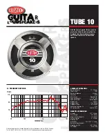 Celestion Originals Series Tube 10 Specifications preview