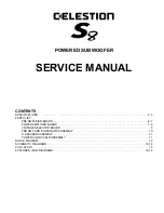 Preview for 1 page of Celestion S8 Service Manual