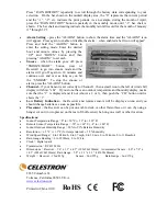 Preview for 6 page of Celestron 47009 Instructions For Use Manual