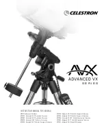 Celestron advanced VX Series Instruction Manual предпросмотр