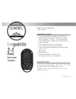 Preview for 5 page of Celestron Elements TrekGuide lite 48007 Instruction Manual