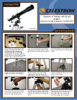 Celestron FirstScope 90EQ Quick Setup Manual preview