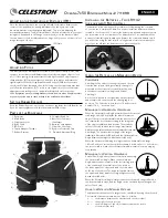 Celestron Oceana 71189-B Quick Manual preview