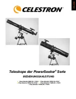 Предварительный просмотр 31 страницы Celestron PowerSeeker 114EQ Instruction Manual