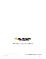 Preview for 10 page of Celestron PowerSeeker 40AZ Instruction Manual