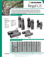 Celestron Regal LS10x50 Specifications preview