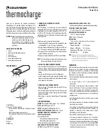 Preview for 1 page of Celestron ThermoCharge User Manual