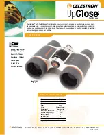 Предварительный просмотр 1 страницы Celestron UpClose 4x30 Specifications