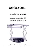 Предварительный просмотр 1 страницы Celexon PL400 HC plus Installation Manual