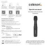 Celexon Voice Booster Headset Professional Operation Manual preview