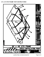 Preview for 1 page of Celina 30’ x 45’ ETS FRAME TENT Instructions For Use