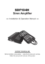 Cell2 SDF104H Installation & Operation Manual предпросмотр