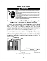 Предварительный просмотр 9 страницы Cellartec 1/2 Ton-SSL Installation, Operation & Care Manual