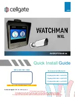 Preview for 1 page of CellGate Watchman WXL Quick Install Manual