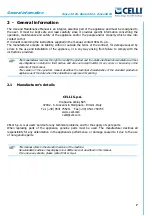 Preview for 9 page of Celli Brave 30 ES Use And Maintenance Manual