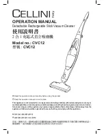 Preview for 1 page of Cellini CVC12 Operation Manual