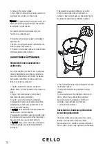 Preview for 12 page of Cello 502099676 Instruction Manual