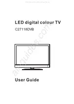 Предварительный просмотр 1 страницы Cello C27118DVB User Manual