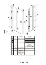 Preview for 5 page of Cello Lawrence 80 x 80 Instruction Manual