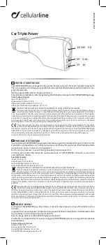 Preview for 1 page of Cellularline TRIPLEPOWER Instructions For Use