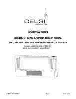 Celsi CFECEORE Instructions & Operating Manual preview