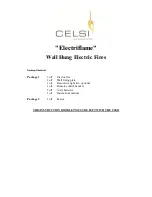 Preview for 1 page of Celsi Electriflame Instruction Booklet