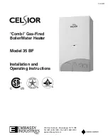 Celsior 35 BF Installation And Operating Instructions Manual предпросмотр