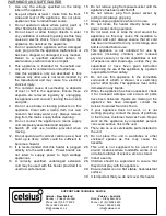 Preview for 2 page of Celsius CELCV210R Operating Instructions